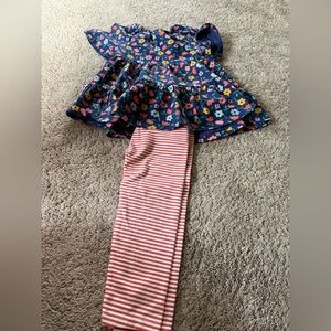 Hanna Andersson Floral Kids Matching Set - Blue, Pink, Yellow